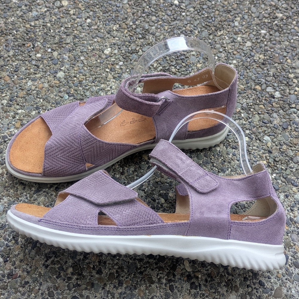 Hartjes Purple Suede Sandals